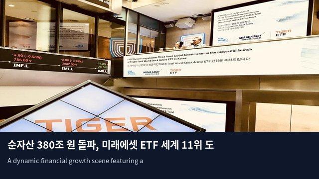 순자산 380조 원 돌파, 미래에셋 ETF 세계 11위 도약