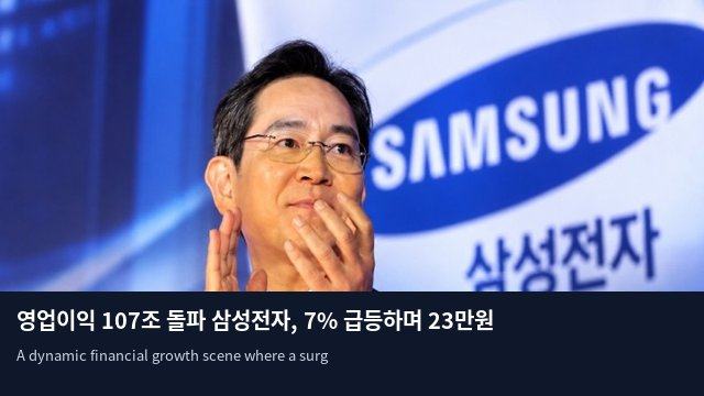 영업이익 107조 돌파 삼성전자, 7% 급등하며 23만원 탈환