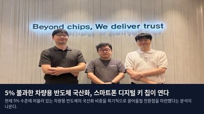 5% 불과한 차량용 반도체 국산화, 스마트폰 디지털 키 칩이 연다