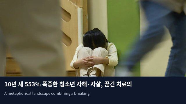 10년 새 553% 폭증한 청소년 자해·자살, 끊긴 치료의 고리 이어야