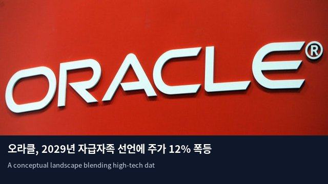 오라클, 2029년 자급자족 선언에 주가 12% 폭등