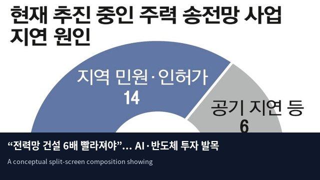 “전력망 건설 6배 빨라져야”... AI·반도체 투자 발목 잡히나
