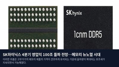 SK하이닉스 4분기 영업익 100조 돌파 전망…메모리 뉴노멀 시대