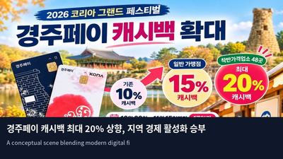 경주페이 캐시백 최대 20% 상향, 지역 경제 활성화 승부수