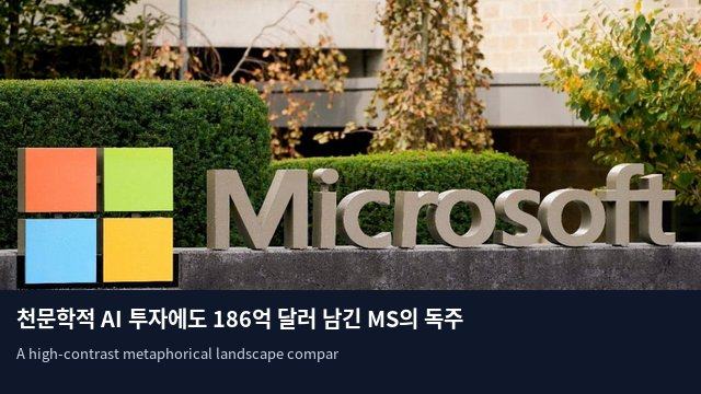 천문학적 AI 투자에도 186억 달러 남긴 MS의 독주
