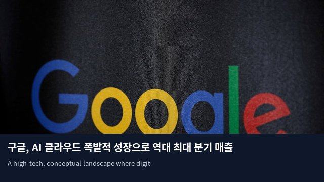 구글, AI 클라우드 폭발적 성장으로 역대 최대 분기 매출 경신