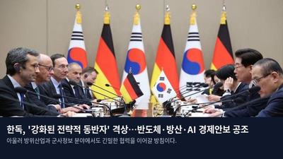 한독, '강화된 전략적 동반자' 격상…반도체·방산·AI 경제안보 공조