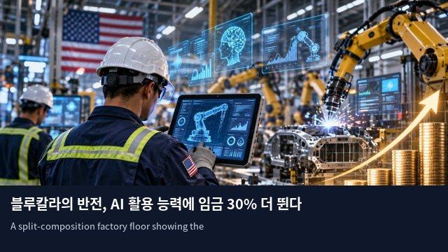 블루칼라의 반전, AI 활용 능력에 임금 30% 더 뛴다