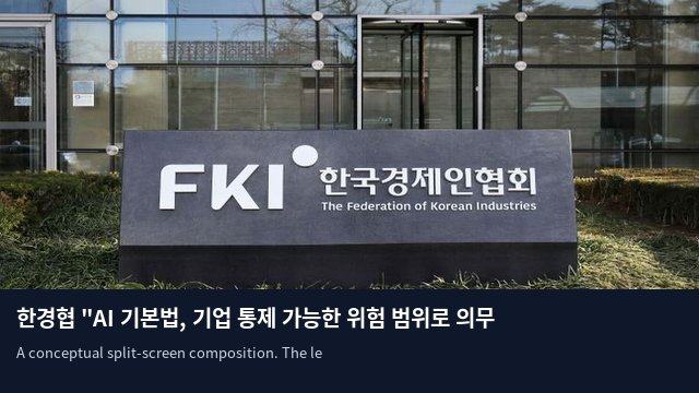 한경협 "AI 기본법, 기업 통제 가능한 위험 범위로 의무 명확히 해야"