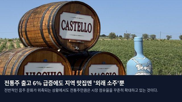 전통주 출고 6% 급증에도 지역 맛집엔 '외래 소주'뿐