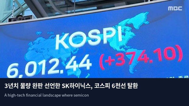 3년치 물량 완판 선언한 SK하이닉스, 코스피 6천선 탈환 견인