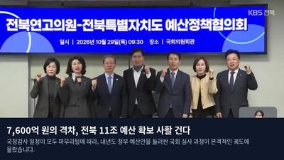 7,600억 원의 격차, 전북 11조 예산 확보 사활 건다
