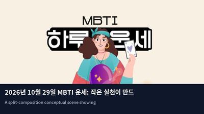 2026년 10월 29일 MBTI 운세: 작은 실천이 만드는 변화의 리듬