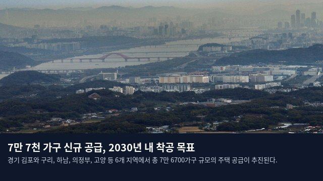 7만 7천 가구 신규 공급, 2030년 내 착공 목표