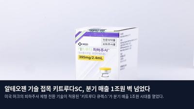알테오젠 기술 접목 키트루다SC, 분기 매출 1조원 벽 넘었다