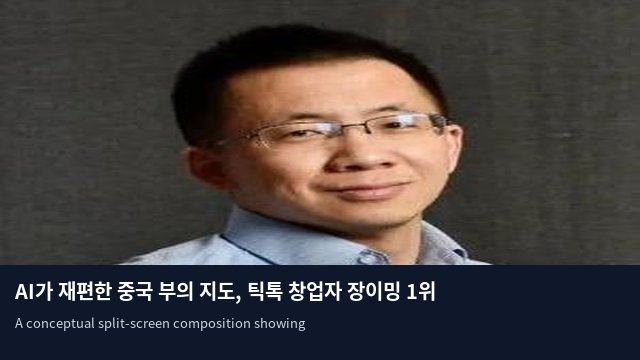 AI가 재편한 중국 부의 지도, 틱톡 창업자 장이밍 1위 탈환