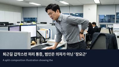 퇴근길 갑작스런 허리 통증, 범인은 의자가 아닌 '장요근'이었다