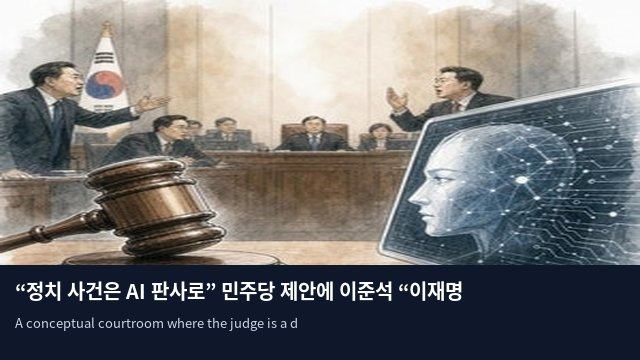 “정치 사건은 AI 판사로” 민주당 제안에 이준석 “이재명 유죄 확정” 맞불