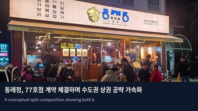 동래정, 77호점 계약 체결하며 수도권 상권 공략 가속화