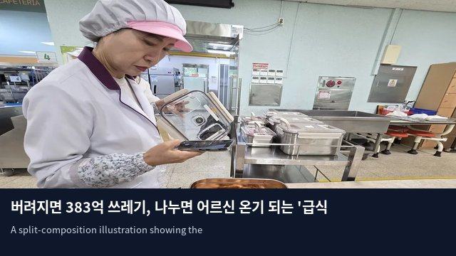 버려지면 383억 쓰레기, 나누면 어르신 온기 되는 '급식의 기적'