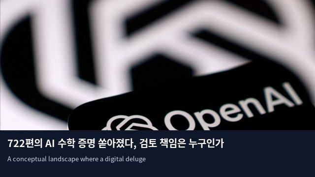 722편의 AI 수학 증명 쏟아졌다, 검토 책임은 누구인가