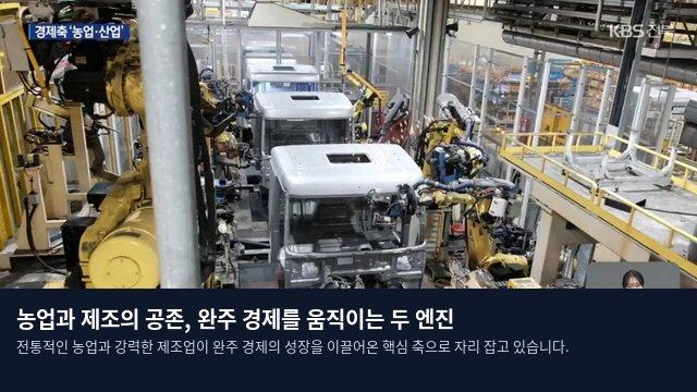 농업과 제조의 공존, 완주 경제를 움직이는 두 엔진