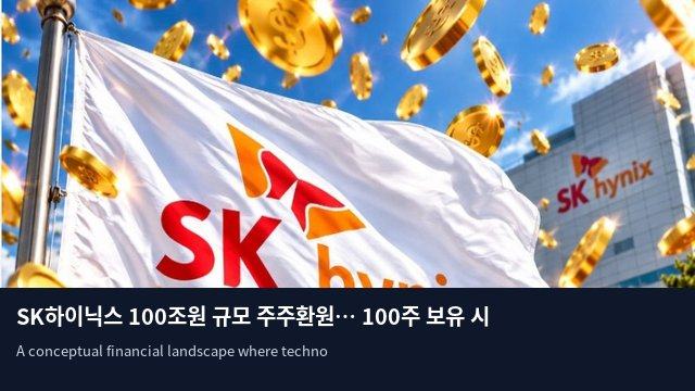 SK하이닉스 100조원 규모 주주환원… 100주 보유 시 200만원