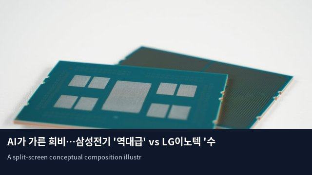 AI가 가른 희비…삼성전기 '역대급' vs LG이노텍 '수익성 급락'