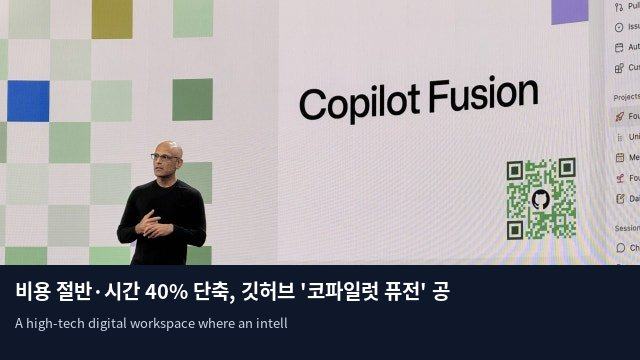 비용 절반·시간 40% 단축, 깃허브 '코파일럿 퓨전' 공개