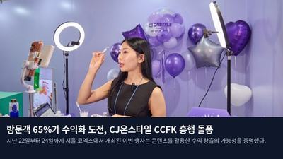 방문객 65%가 수익화 도전, CJ온스타일 CCFK 흥행 돌풍
