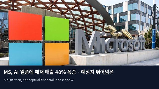 MS, AI 열풍에 애저 매출 48% 폭증…예상치 뛰어넘은 실적