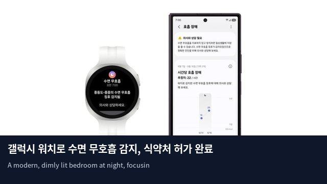 갤럭시 워치로 수면 무호흡 감지, 식약처 허가 완료