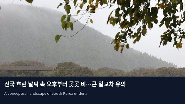 전국 흐린 날씨 속 오후부터 곳곳 비…큰 일교차 유의