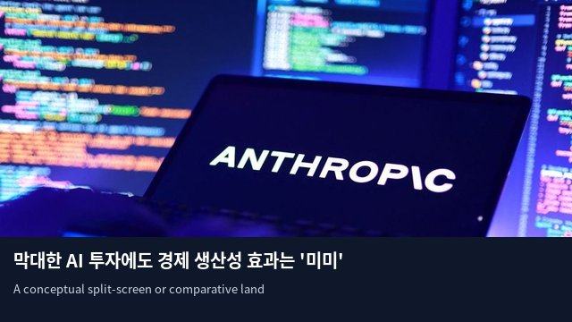 막대한 AI 투자에도 경제 생산성 효과는 '미미'