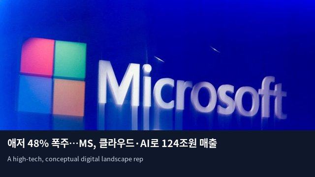 애저 48% 폭주…MS, 클라우드·AI로 124조원 매출 돌파