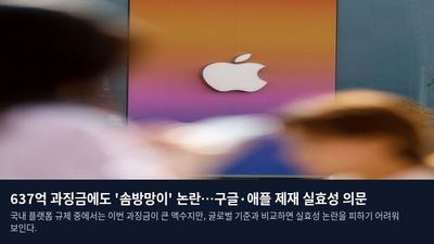 637억 과징금에도 '솜방망이' 논란…구글·애플 제재 실효성 의문
