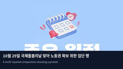 10월 29일 국제돌봄의날 맞아 노동권 확보 위한 집단 행동 전개