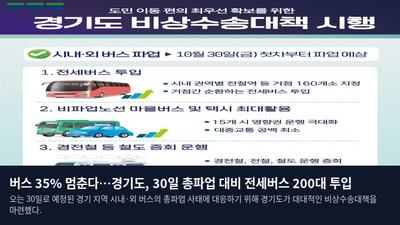 버스 35% 멈춘다…경기도, 30일 총파업 대비 전세버스 200대 투입