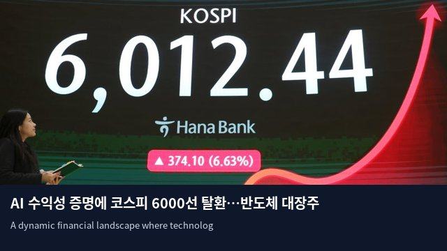 AI 수익성 증명에 코스피 6000선 탈환…반도체 대장주 폭등