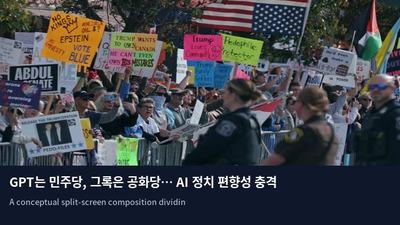 GPT는 민주당, 그록은 공화당… AI 정치 편향성 충격