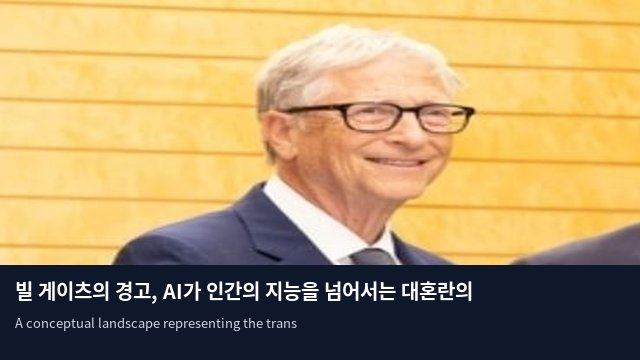 빌 게이츠의 경고, AI가 인간의 지능을 넘어서는 대혼란의 20년