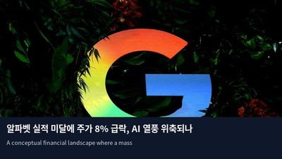 알파벳 실적 미달에 주가 8% 급락, AI 열풍 위축되나