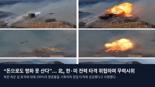“돈으로도 평화 못 산다”... 北, 한·미 전력 타격 위협하며 무력시위